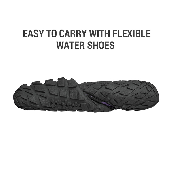 Women's Quick-Dry Aqua Water Shoes - BLACK PURPLE - 4